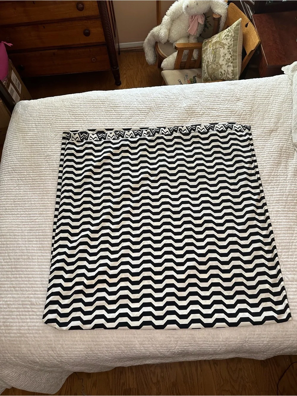 Missoni Black and White Zigzag Mini Shower Curtain